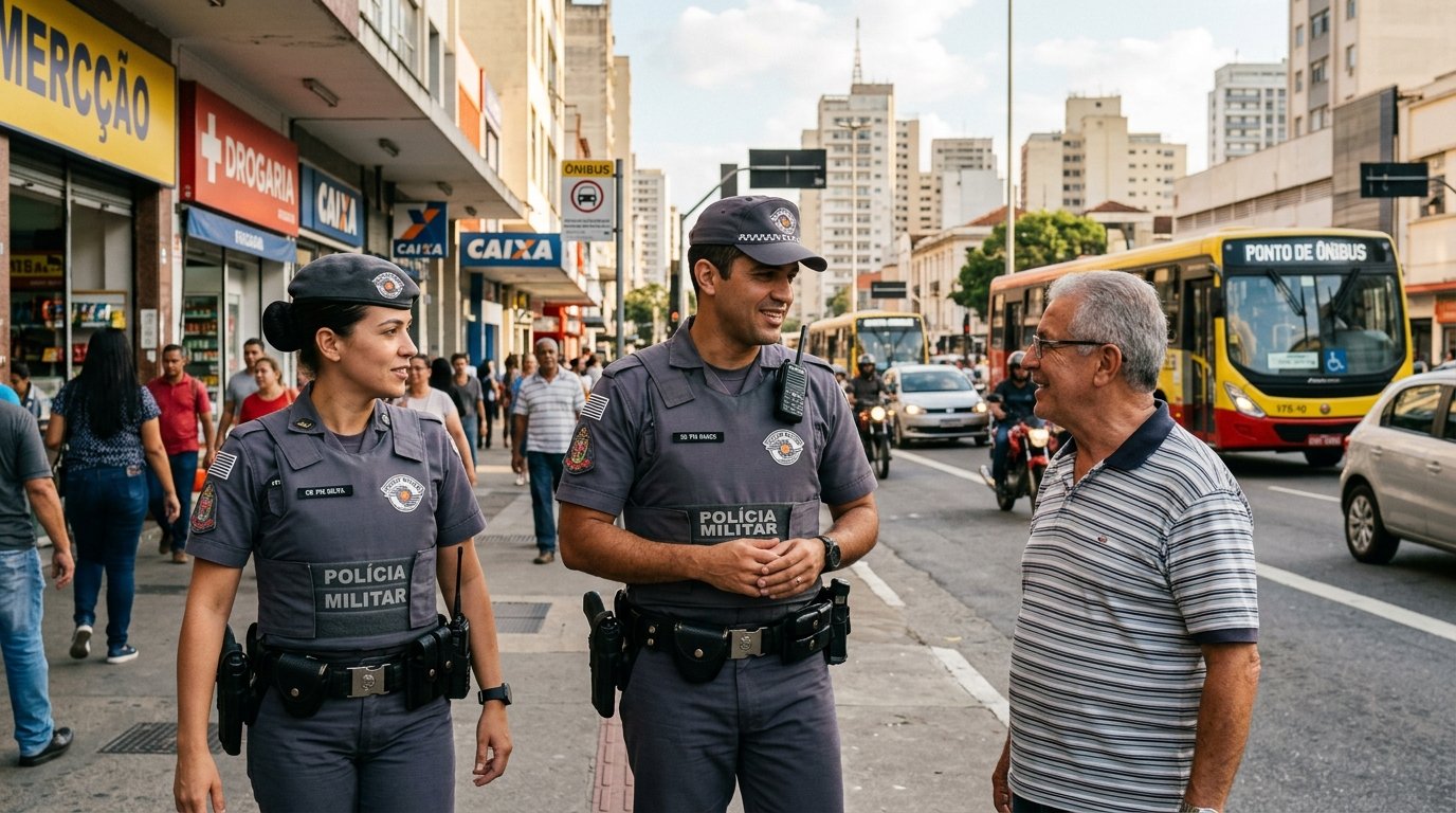 Policiais Militares, Civis e Forças de Segurança Pública em São Paulo